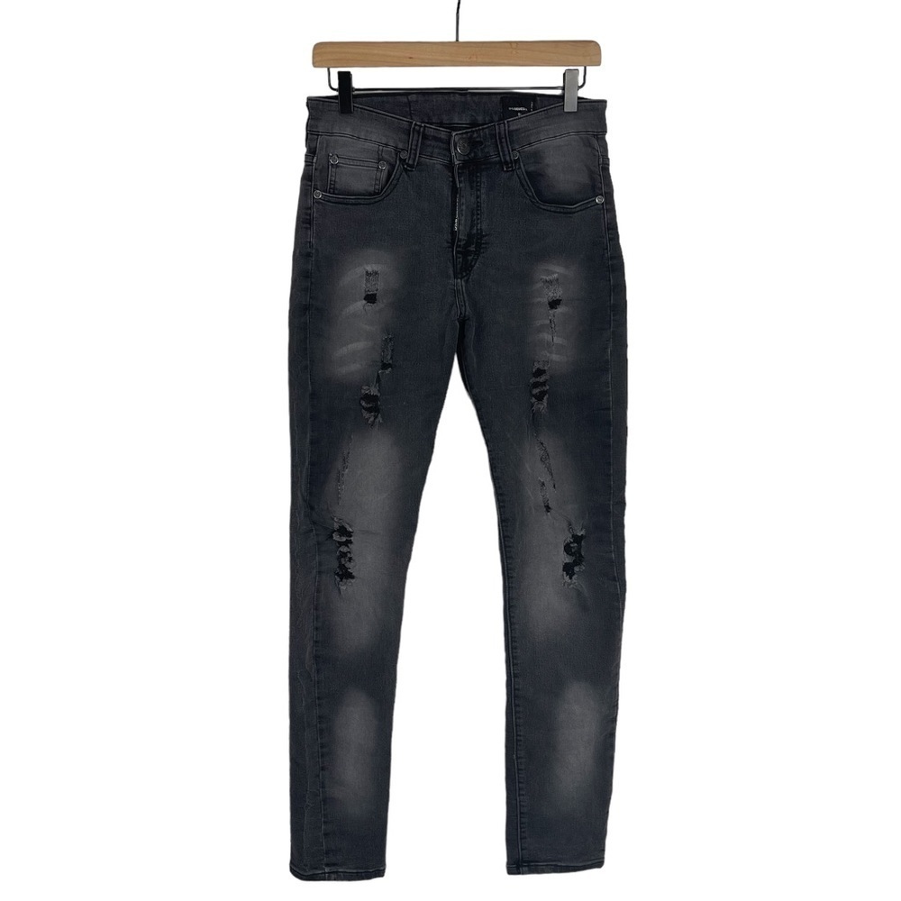 DSQUARED2 Jeans Mens 34x32 Cool Guy Slim Stretch Black Denim Made in Italy Rip
